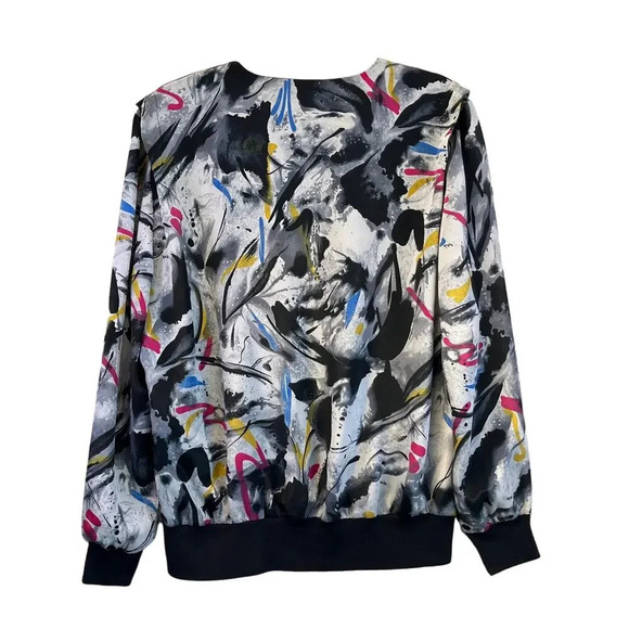 Tops N Tops Vintage Womens 12 Pullover Artistic Long Sleeves Blouse - Picture 2 of 12
